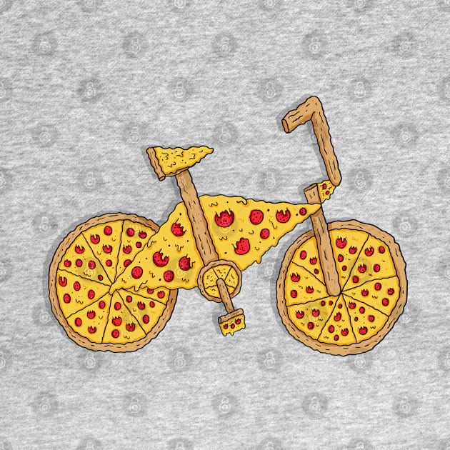 bicycle pizza delicious by jaranan99